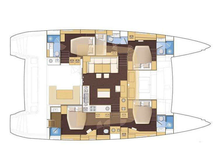 Book yachts online - catamaran - Lagoon 560 - Adeia II - rent