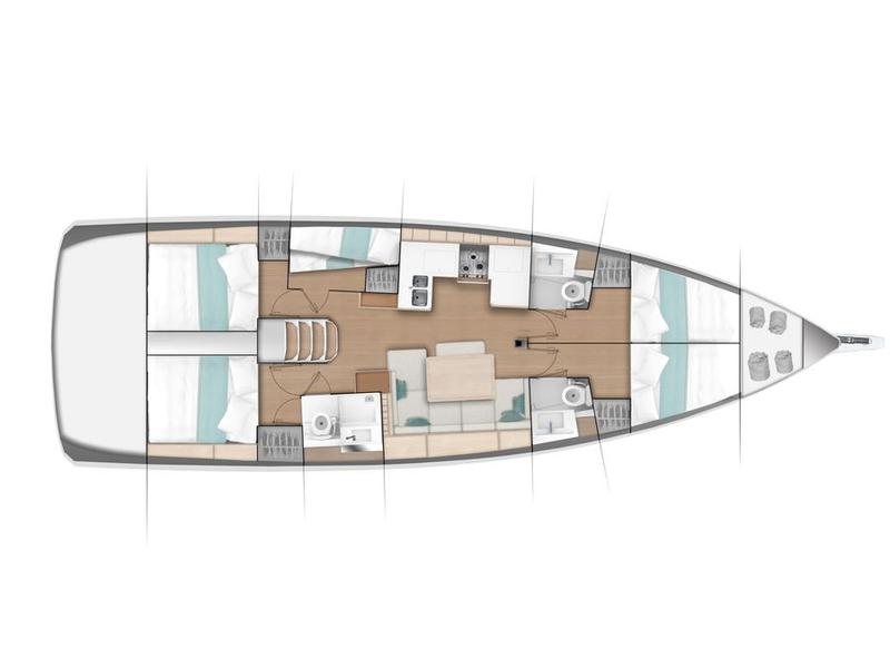 Book yachts online - sailboat - Sun Odyssey 49 - Corcho XIV - rent