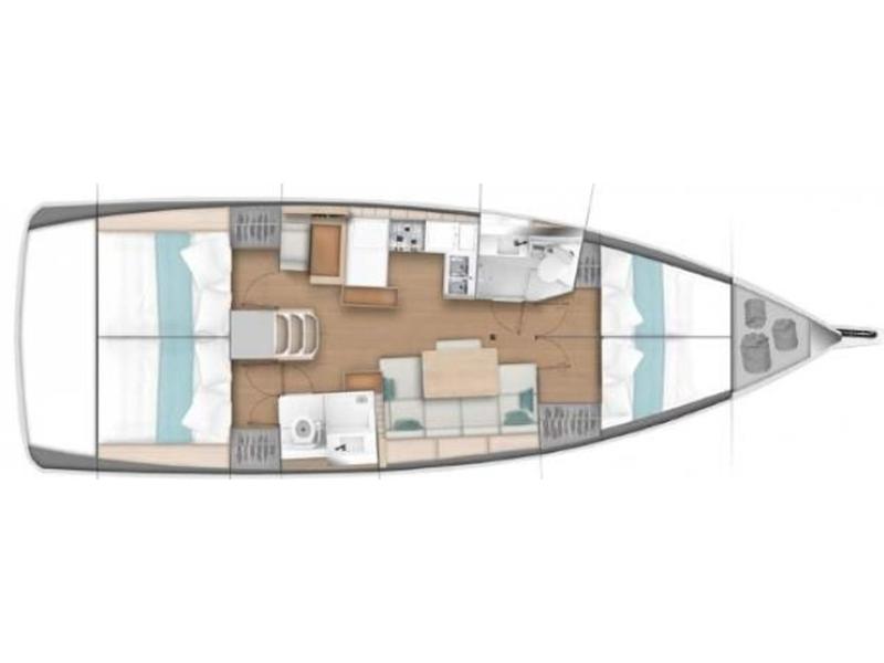 Book yachts online - sailboat - Sun Odyssey 440 - Corcho XV - rent