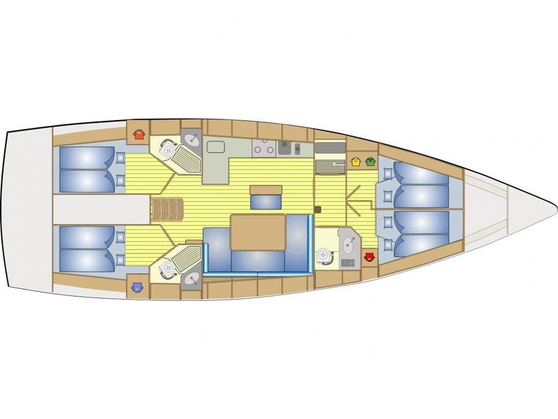 Book yachts online - sailboat - Bavaria 46 Cruiser - XANNAX II - rent
