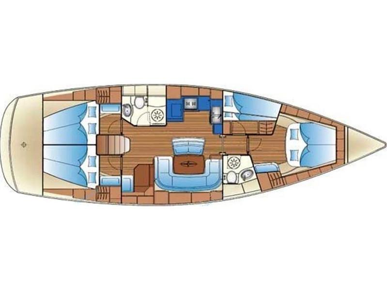 Book yachts online - sailboat - Bavaria 46 Cruiser - ARCTUROS - rent
