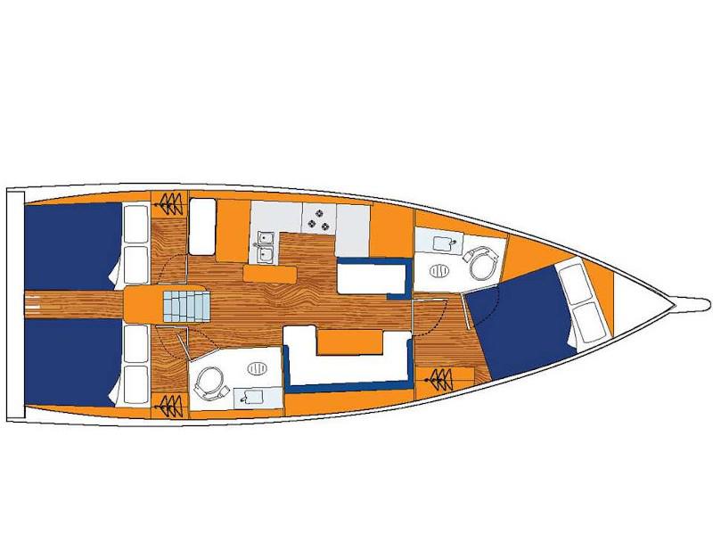 Book yachts online - sailboat - Sunsail 410 - Sunsail 410 (2023) - rent