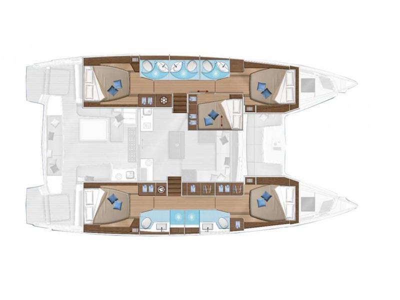 Book yachts online - catamaran - Sunsail Lagoon 505 - Sunsail Lagoon 505 (2020) - rent