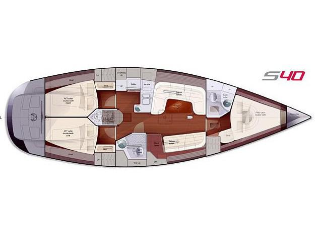 Book yachts online - sailboat - Salona 40 - Oya - rent