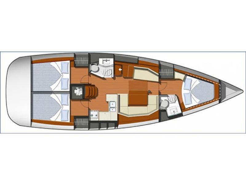 Book yachts online - sailboat - Sun Odyssey 42 - Geormar - rent