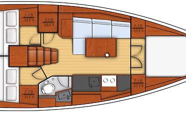 Book yachts online - sailboat - Oceanis 38.1 - Tchao - rent