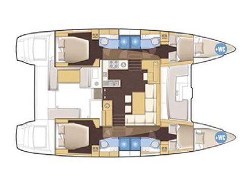 Book yachts online - catamaran - Lagoon 450F - Aldabra - rent