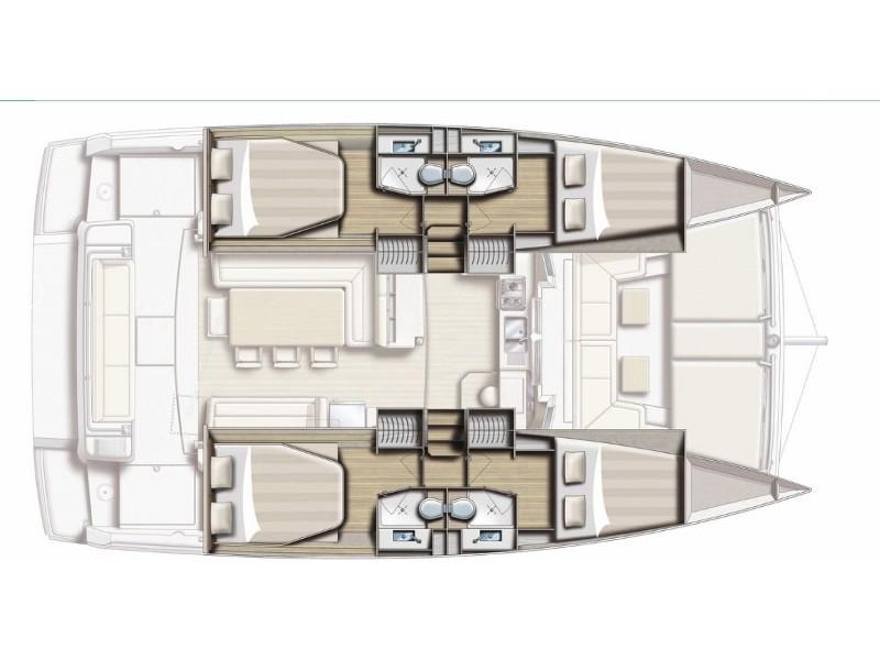 Book yachts online - catamaran - Bali 4.1 - Malea IV - rent