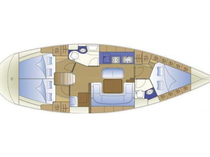 Book yachts online - sailboat - Bavaria Cruiser 40 - Arloup - rent