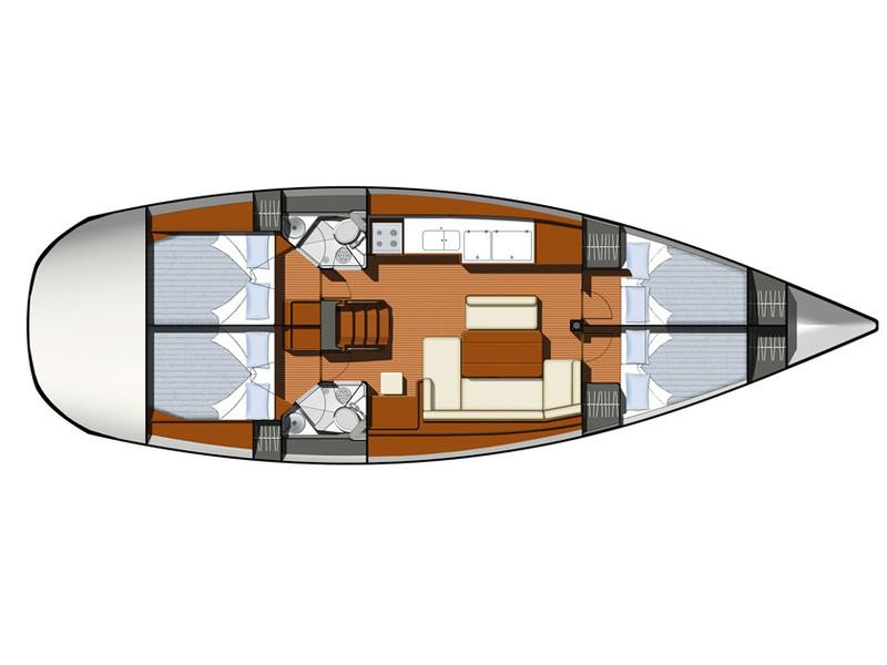 Book yachts online - sailboat - Sun Odyssey 44 i - Tewa - rent