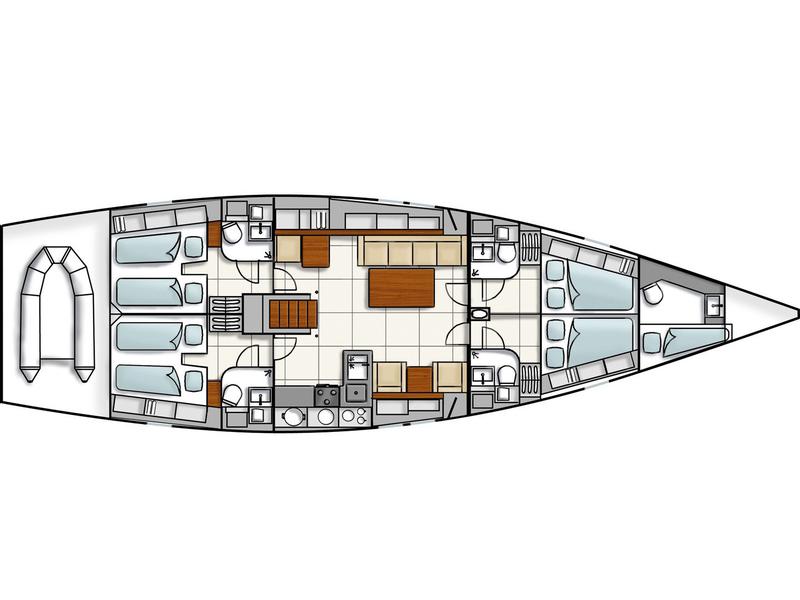Book yachts online - sailboat - Hanse 540e - Aeolus - rent