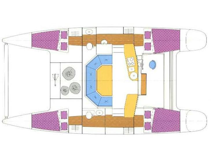 Book yachts online - catamaran - Antigua 37 - Pleione - rent