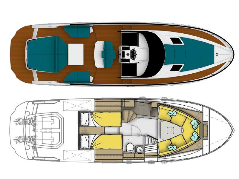 Book yachts online - motorboat - FIM Regina 340 - Lime Express - rent