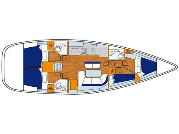 Book yachts online - sailboat - Beneteau 473 - Valentina - rent