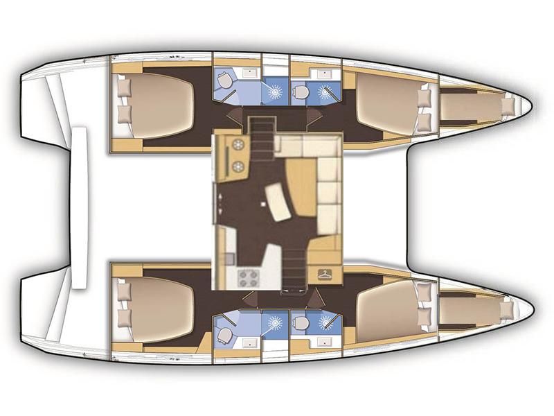 Book yachts online - catamaran - Lagoon 42 - ABBA - rent