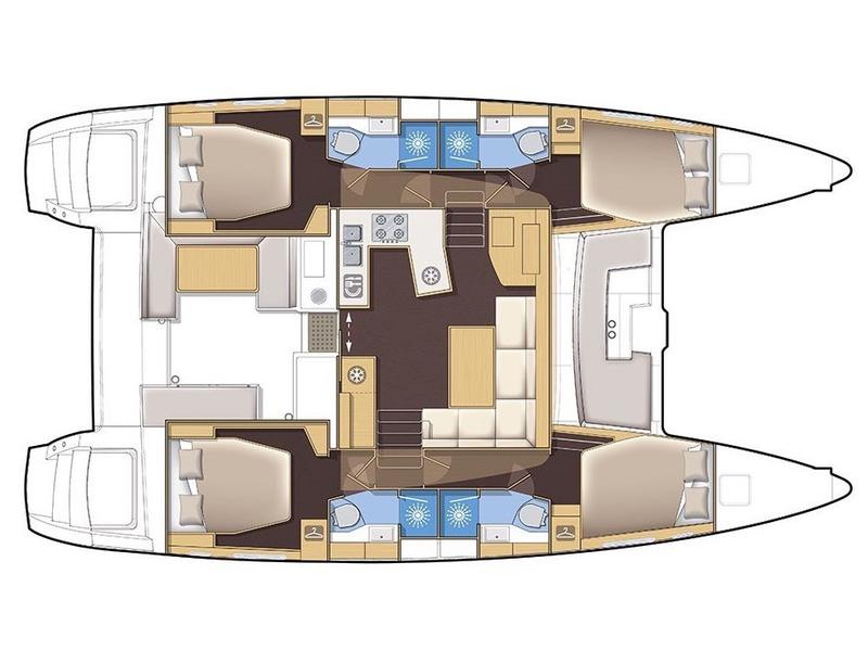 Book yachts online - catamaran - Lagoon 450 - Savana - rent