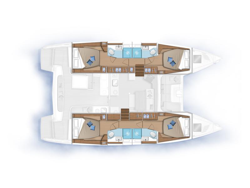 Book yachts online - catamaran - LAGOON 46 - L'Orceo - rent