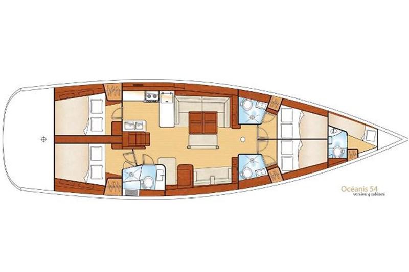 Book yachts online - False - Oceanis 54 (4Cab) - Inspiration  - rent