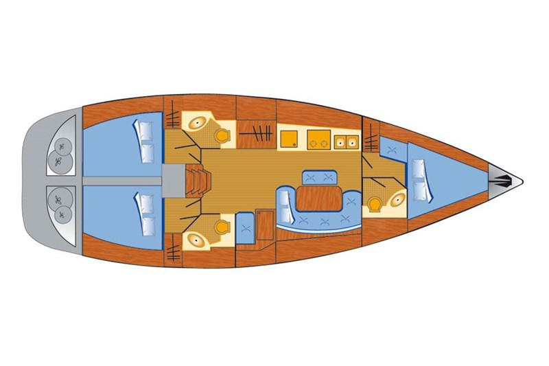 Book yachts online - False - Beneteau Cyclades 43.3 (3Cab) - Fame - rent