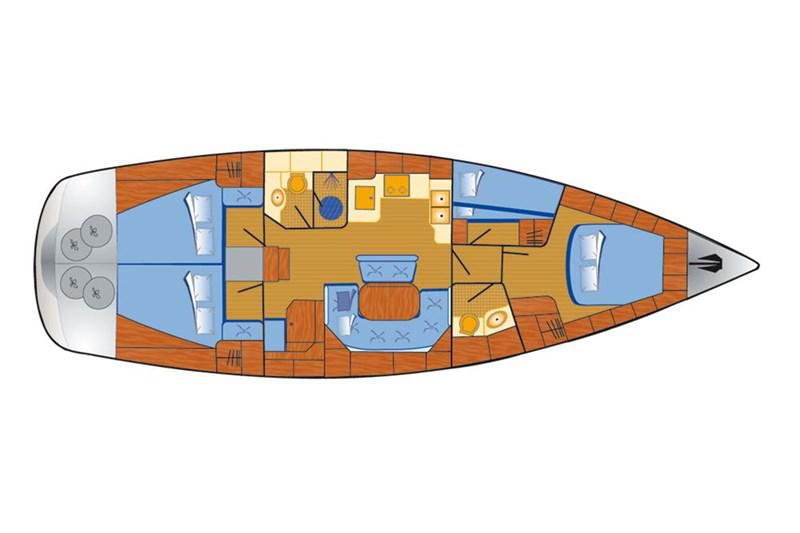 Book yachts online - False - Bavaria 46 Cruiser (4Cab) - Tweety - rent