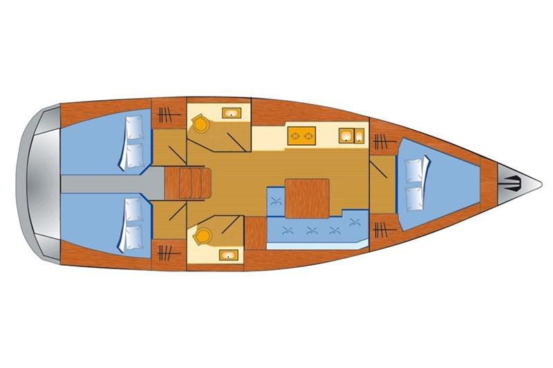 Book yachts online - False - Dufour 382 Grand Large (3Cab) - Lotta - rent