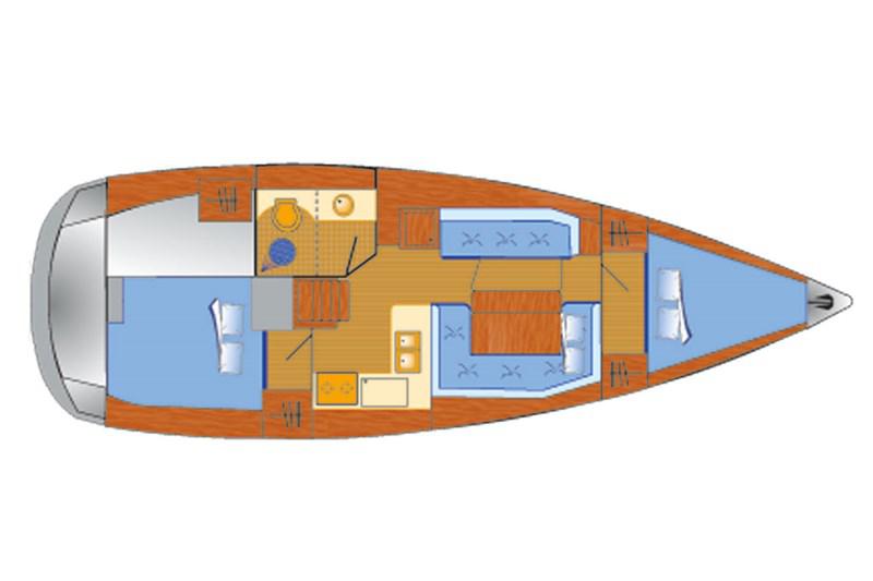 Book yachts online - False - Sun Odyssey 389 (2Cab) - Tara - rent