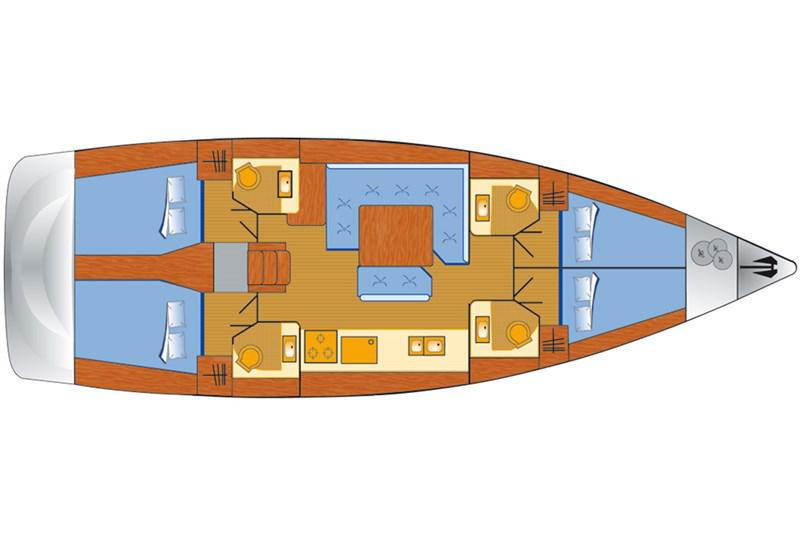 Book yachts online - False - Sun Odyssey 479 (4Cab) - Perla - rent