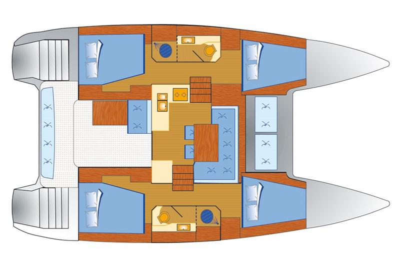 Book yachts online - False - Lagoon 40 (4+2Cab) - Vaiana - rent