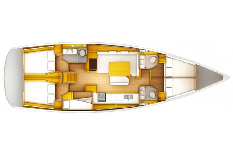 Book yachts online - False - Sun Odyssey 519 (5Cab) - Alboran Champagne - rent