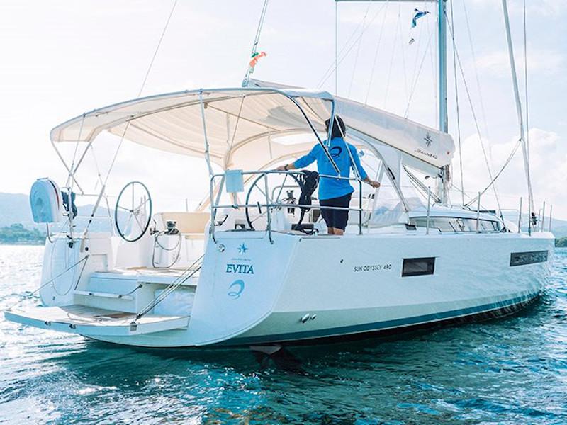 Book yachts online - sailboat - Sun Odyssey 490 - Evita - rent