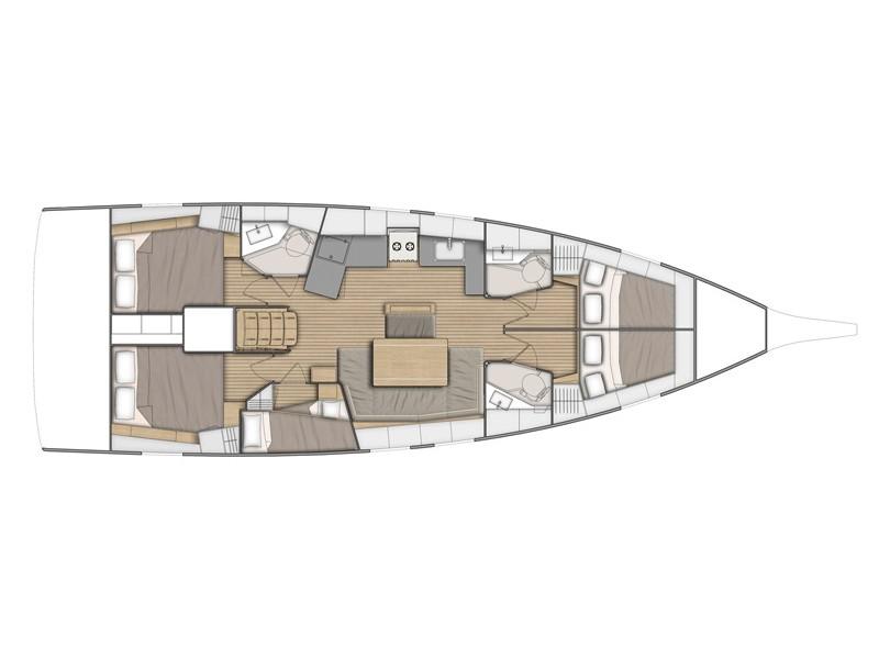 Book yachts online - sailboat - Oceanis 46.1 - Nora  - Water maker, Solar Panel - rent