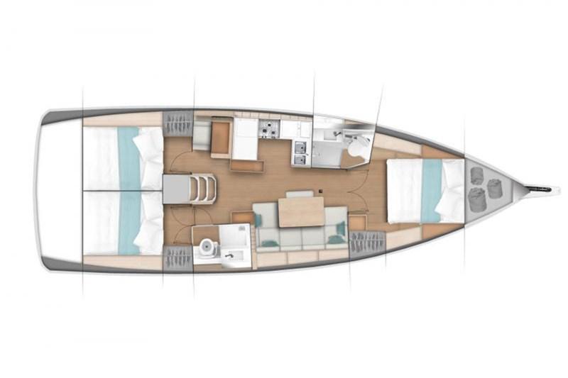 Book yachts online - False - Sun Odyssey 440 (3cab) - Blu - rent