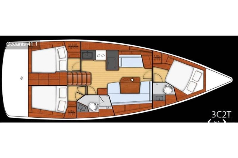 Book yachts online - False - Oceanis 41.1 (3Cab) - Dalmatinka - rent