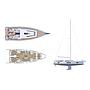 Book yachts online - sailboat - Oceanis 46.1 - Blue Satellite - rent