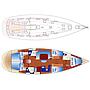 Book yachts online - sailboat - Bavaria 49 - Blue One - rent