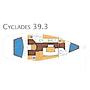 Book yachts online - sailboat - Cyclades 393 - Panayia - rent