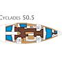 Book yachts online - sailboat - Cyclades 50.5 - White Pearl - rent