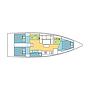 Book yachts online - sailboat - Dufour 430 Grand Large - Cardinal - rent