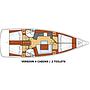 Book yachts online - sailboat - Beneteau Oceanis 45 - Fortune - rent