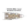 Book yachts online - sailboat - Oceanis 46.1 - 5 cab - SUMMER SPIRIT - rent