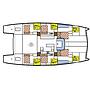 Book yachts online - catamaran - Catlante 600 - incl. crew & full board - Iris - rent