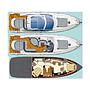 Book yachts online - motorboat - Azimut 55 - Atlantis - rent