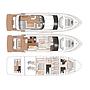 Book yachts online - motorboat - Princess V65 - Princess Mary - rent