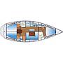 Book yachts online - sailboat - Bavaria 38 - Siesta - rent
