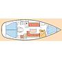 Book yachts online - sailboat - Bavaria 37 Cruiser - Big Blue Horizon - rent