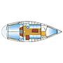 Book yachts online - sailboat - Bavaria Cruiser 34 - Paliria - rent
