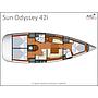 Book yachts online - sailboat - Sun Odyssey 42 i - Bakea V - rent